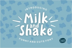 Milk and Shake Font Download