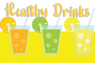 Healthy Drinks Font Download
