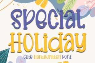 Special Holiday Font Download