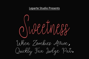 Sweetness Font Download
