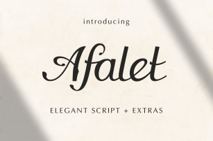 The Afalet Elegant Script Font Download