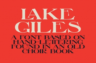 Lake Giles Font Download