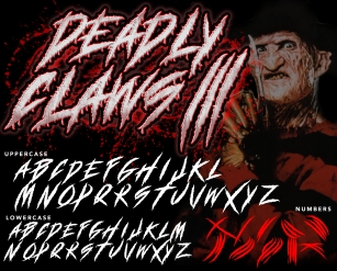 DEADLY CLAWS[ Font Download