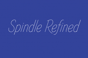 Spindle Refined Font Download