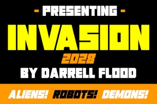 Invasion 2028 Font Download
