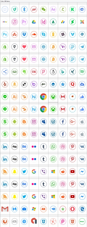 Type Icons Color Font Download