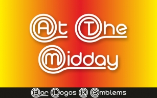 At The Midday Dem Font Download