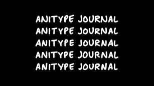 Anitype Journal Font Download