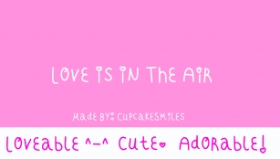 Love Is In The Air Font Download