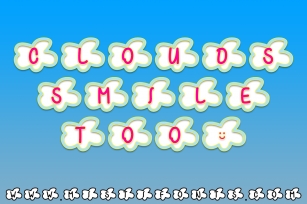 Clouds Smile T Font Download