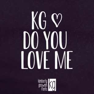 KG Do You Love Me Font Download