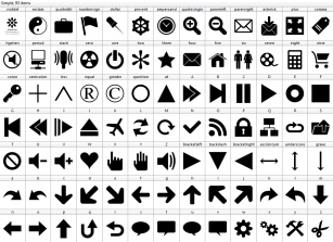 Font 90 Icons Font Download
