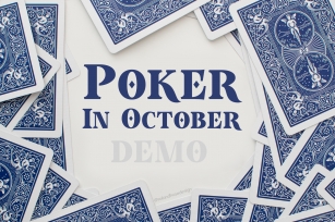 Poker In October Dem Font Download