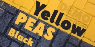 Yellow Peas Demo Black Font Download