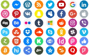 Social Networks Color Font Download