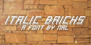 Italic Bricks Font Download