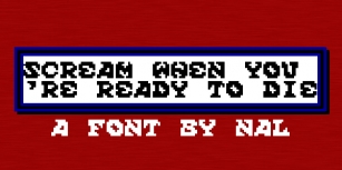 Scream When You're Ready To Die Font Download