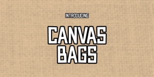 Canvas Bags Font Download