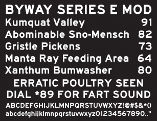 BywayEModified Font Download