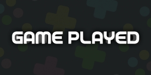 Game Played Font Download