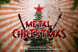 Metal Christmas Font Download