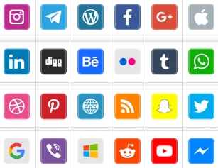 Icons Social Media 7 Font Download