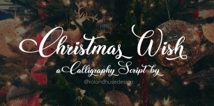 Christmas Wish Calligraphy Font Download