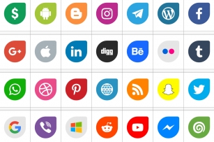 Icons Social Media 12 Font Download