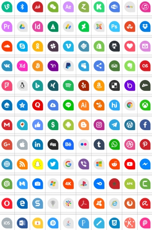 Icons Social Media 13 Font Download