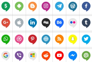 Icons Social Media 14 Font Download