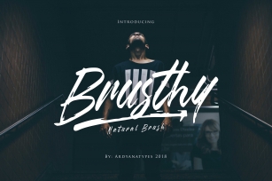 Brusthy Font Download