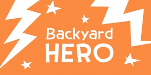 Backyard Hero DEMO Font Download