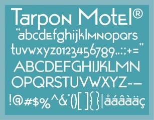 Tarpon Motel Font Download