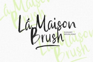 Web Font - La Maison Brush Font Download