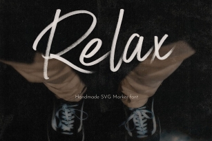 Relax SVG Marker Script Font Font Download