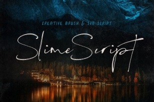 Slime SVG Script Font Font Download