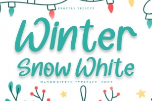 Winter Snow White Font Download