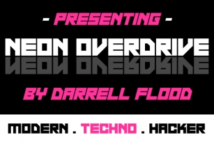 Neon Overdrive Font Download