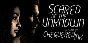 Scared of the Unknow Font Download
