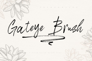 Gateye Brush Font Download