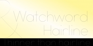 Watchword Hairline Dem Font Download