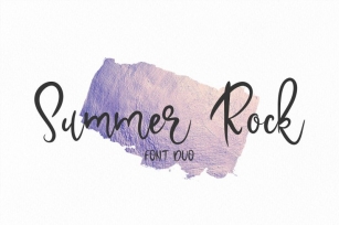 Summer Rock. Font duo Font Download