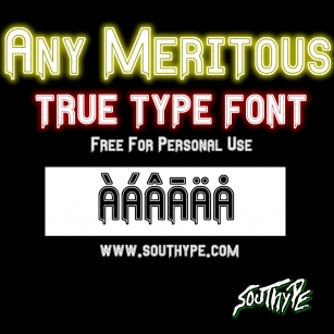 Any Meritous S Font Download