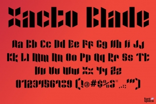 Xacto Blade Font Download
