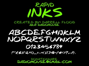 Rapid Inks Font Download