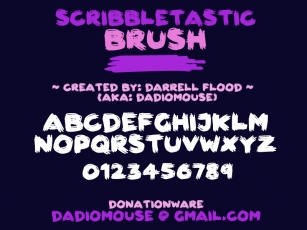 Scribbletastic Brush Font Download