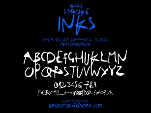 Single Stroke Inks Font Download