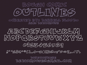Rough Comic Outlines Font Download