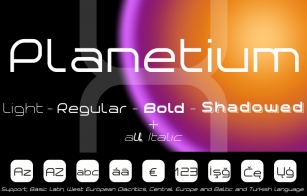 Planetium-X Font Download