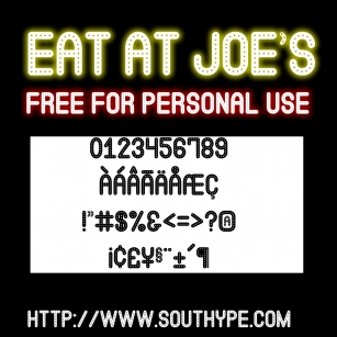 Eat at Joe's S Font Download